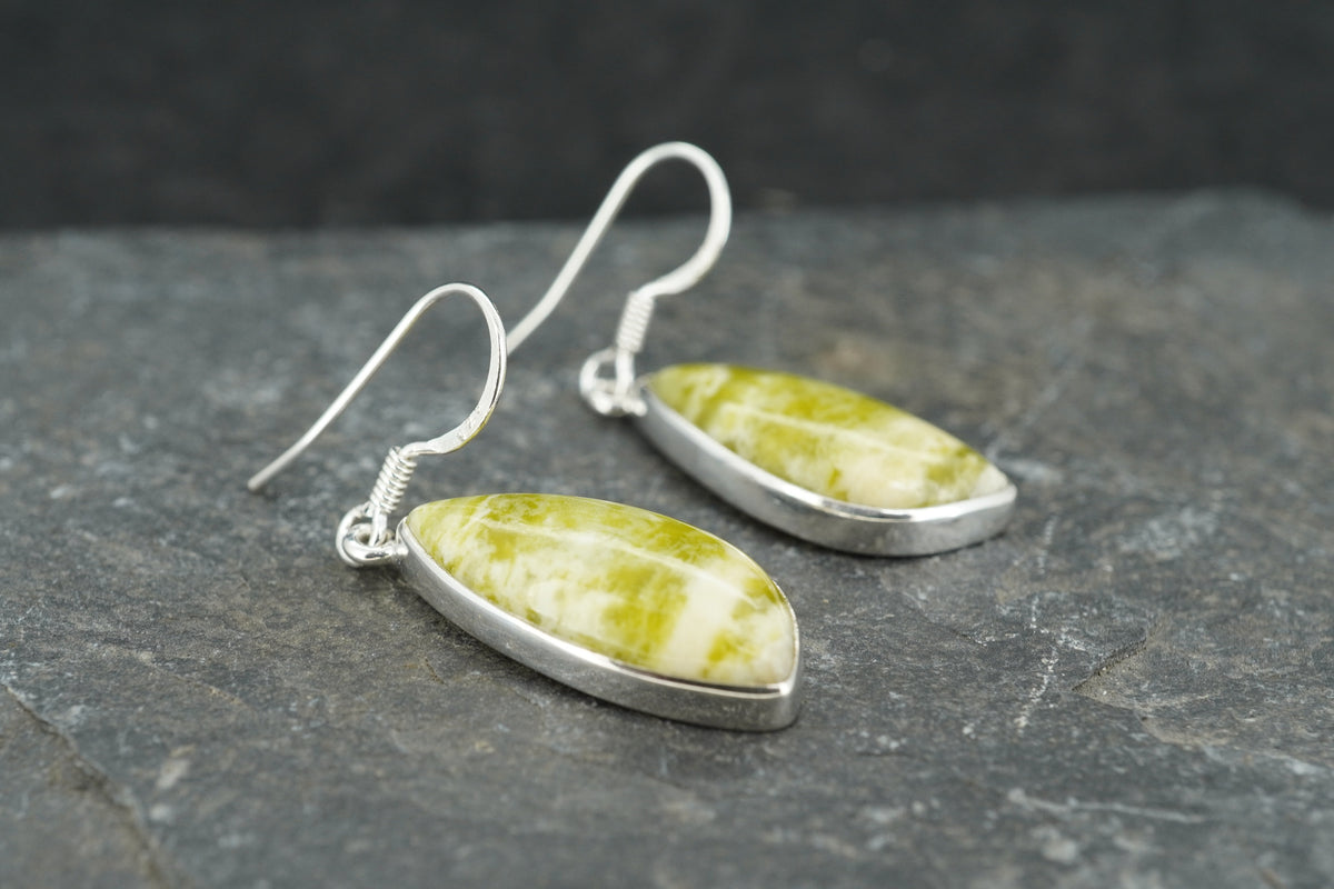 Connemara Marble Sterling Silver Drop Earrings image 2