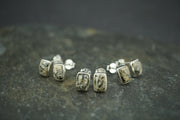 Edinburgh Cobblestone Sterling Silver Stud Earrings