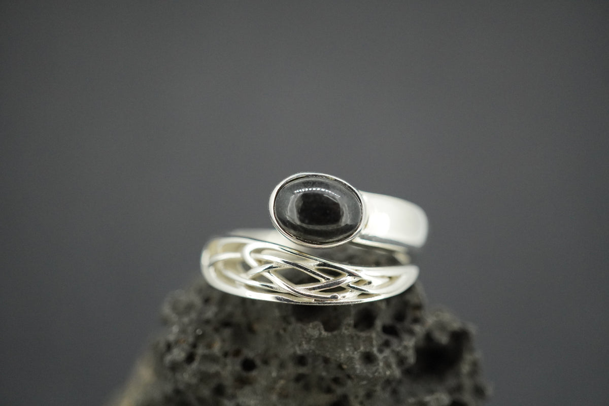 Edinburgh Castle Rock Sterling Silver Wrap Ring