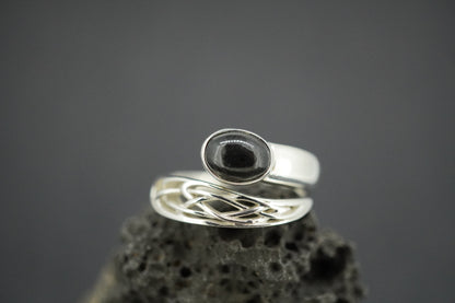 Edinburgh Castle Rock Sterling Silver Wrap Ring