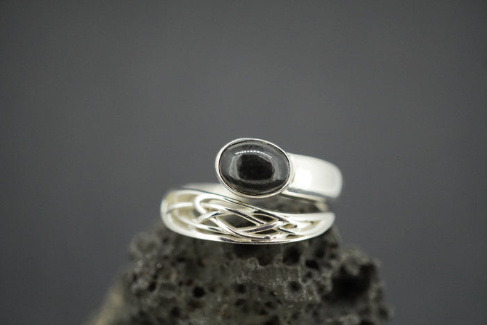 Edinburgh Castle Rock Sterling Silver Wrap Ring