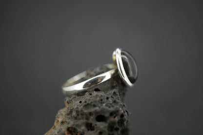 Edinburgh Castle Rock Sterling Silver Solitaire Ring