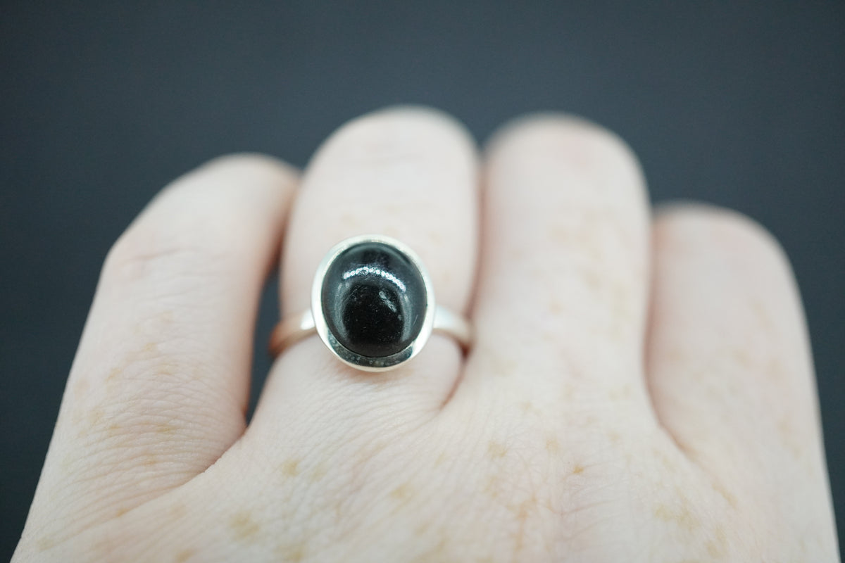 Edinburgh Castle Rock Sterling Silver Solitaire Ring