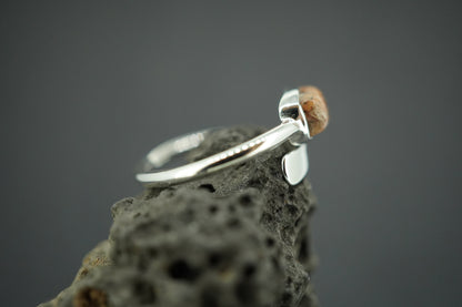 Edinburgh Cobblestone Pink Wire Ring