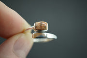 Edinburgh Cobblestone Pink Wire Ring