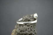 Cairngorm Quartz Sterling Silver Wire Marquise Ring