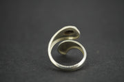 Cairngorm Quartz Sterling Silver Twist Ring