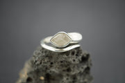 Cairngorm Quartz Sterling Silver Snake Ring