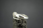 Cairngorm Quartz Sterling Silver Snake Ring