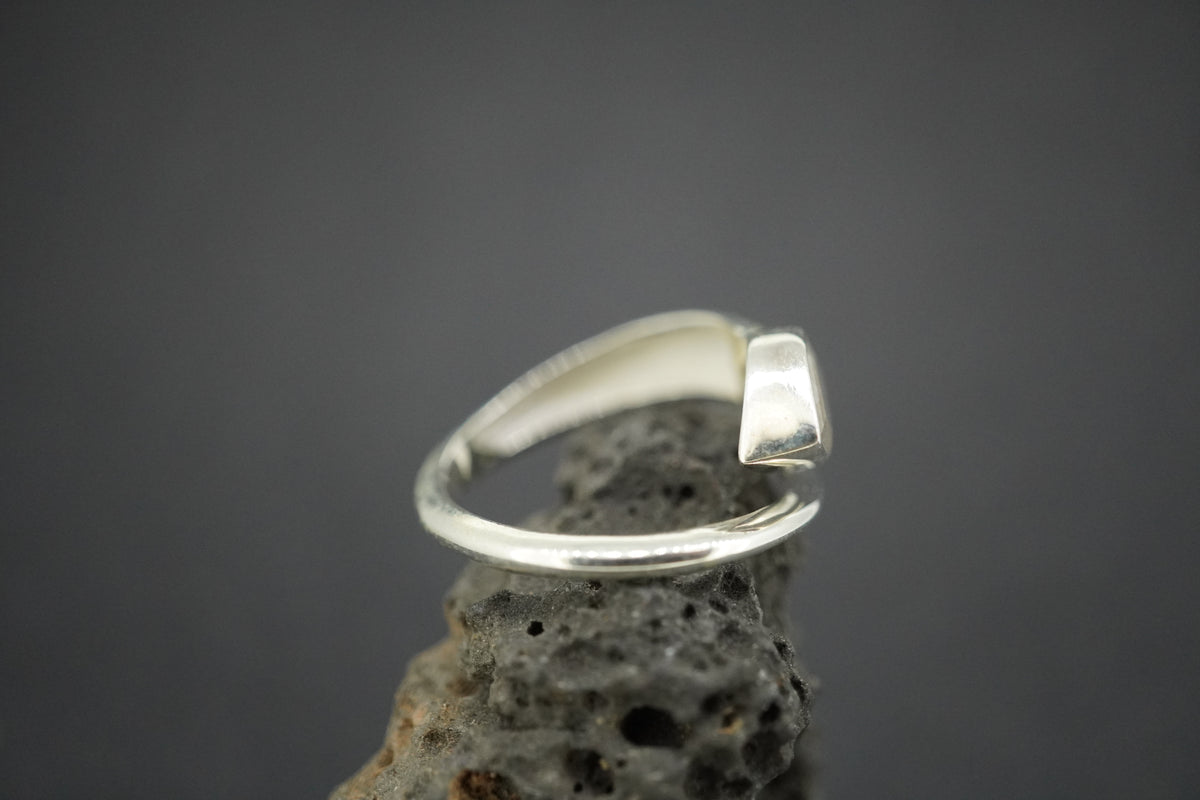 Cairngorm Quartz Sterling Silver Snake Ring