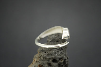 Cairngorm Quartz Sterling Silver Snake Ring