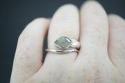 Cairngorm Quartz Sterling Silver Snake Ring