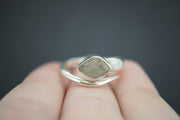 Cairngorm Quartz Sterling Silver Snake Ring