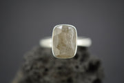 Cairngorm Quartz Sterling Silver Oblong Ring