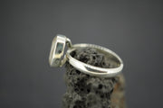 Cairngorm Quartz Sterling Silver Oblong Ring