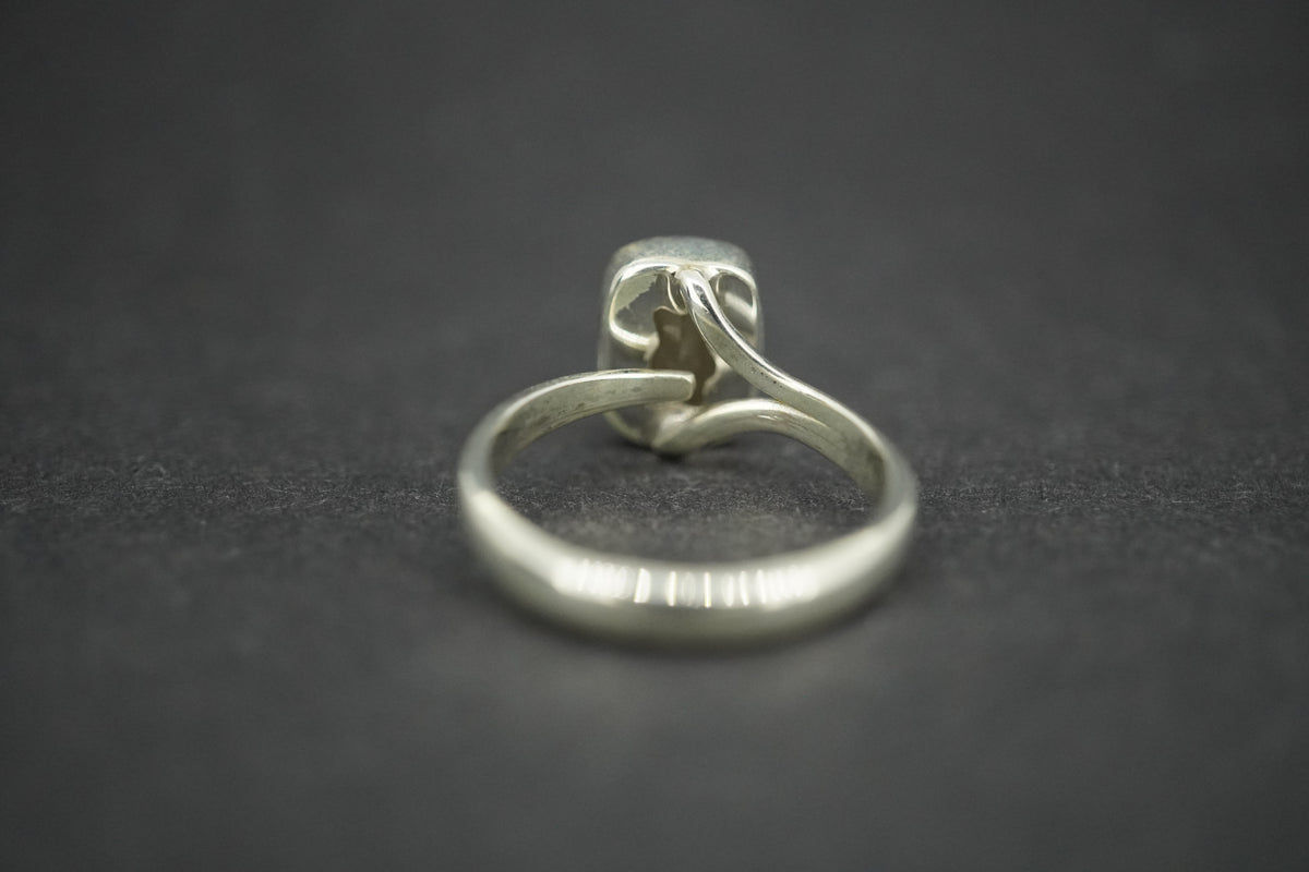 Cairngorm Quartz Sterling Silver Oblong Ring