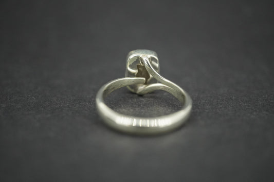 Cairngorm Quartz Sterling Silver Oblong Ring
