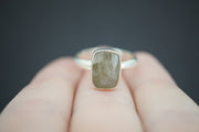 Cairngorm Quartz Sterling Silver Oblong Ring