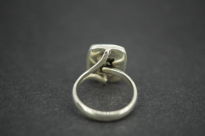 Cairngorm Quartz Sterling Silver Oblong Ring