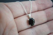 Cairngorm Quartz Sterling Silver Oval Pendant