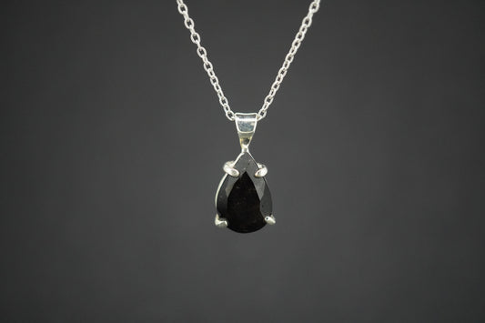 Cairngorm Quartz Sterling Silver Drop Pendant