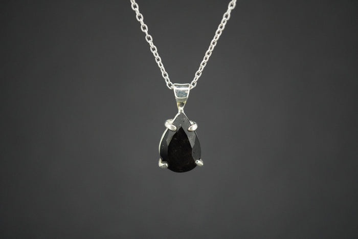 Cairngorm Quartz Sterling Silver Drop Pendant
