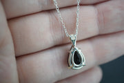 Cairngorm Quartz Sterling Silver Drop Pendant