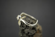 Cairngorm Quartz Sterling Silver Wave Ring