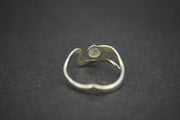 Cairngorm Quartz Sterling Silver Wave Ring