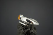 Citrine Sterling Silver Snake Ring