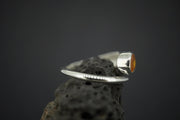 Citrine Sterling Silver Snake Ring