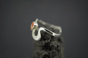 Citrine Sterling Silver Wave Ring