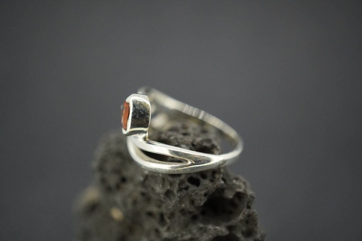 Citrine Sterling Silver Celtic Ring