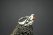 Citrine Sterling Silver Celtic Ring