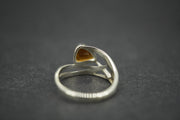 Citrine Sterling Silver Celtic Ring