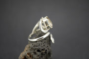 Cairngorm Quartz Sterling Silver Swirl Ring