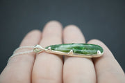 Canadian Jade Sterling Silver Drop Pendant