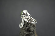 New Zealand Jade Sterling Silver Swirl Ring