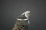 New Zealand Jade Sterling Silver Swirl Ring