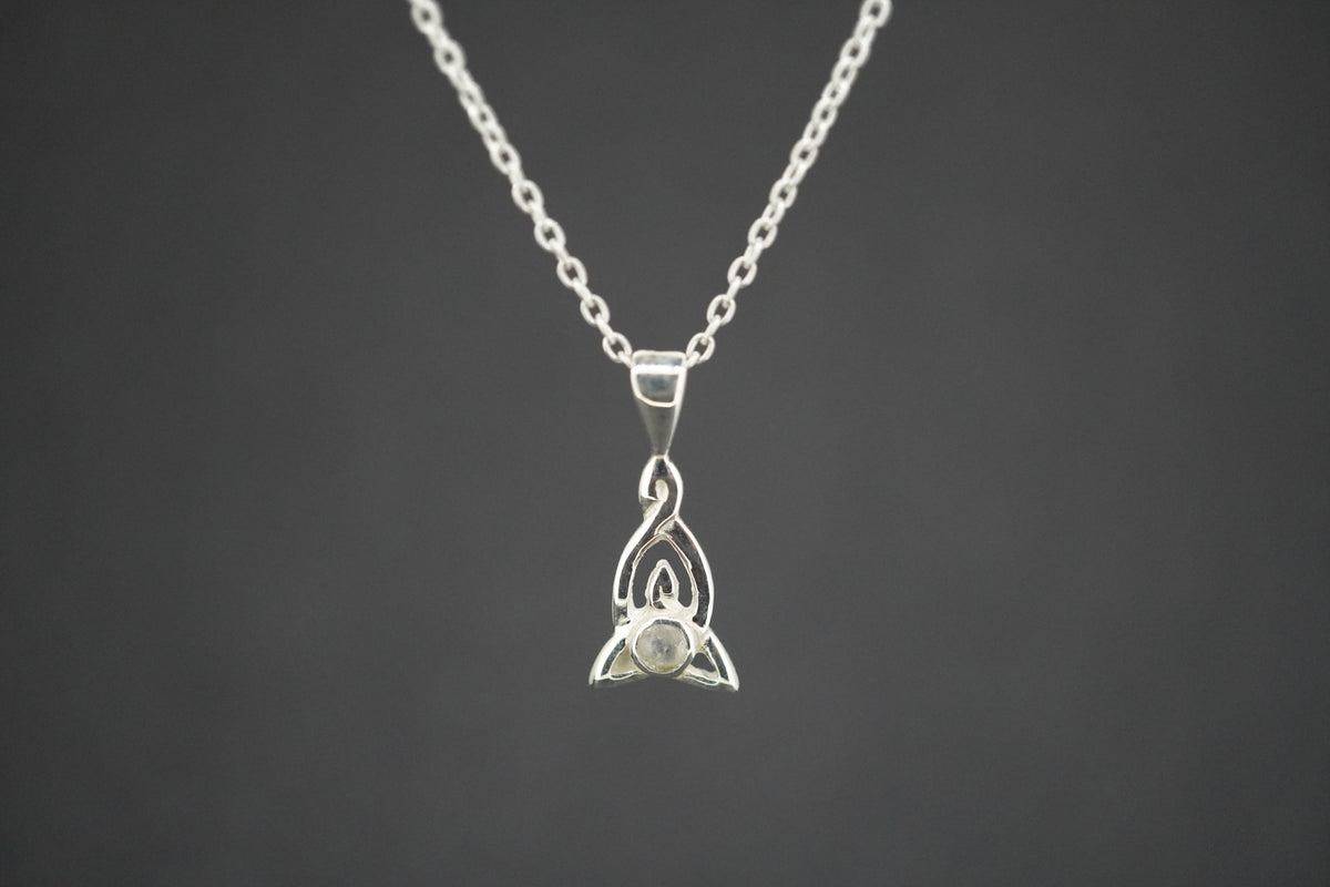 Kingdom 'Diamond' Sterling Silver Celtic Pendant
