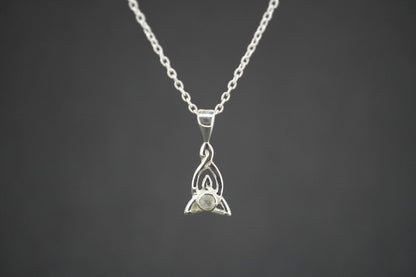 Kingdom 'Diamond' Sterling Silver Celtic Pendant