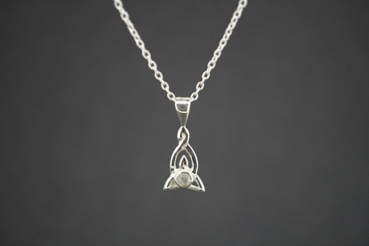 Kingdom 'Diamond' Sterling Silver Celtic Pendant