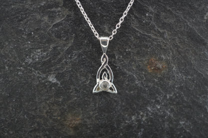 Kingdom 'Diamond' Sterling Silver Celtic Pendant