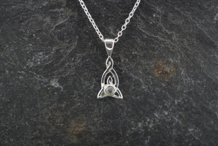Kingdom 'Diamond' Sterling Silver Celtic Pendant