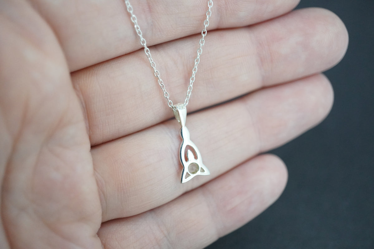 Kingdom 'Diamond' Sterling Silver Celtic Pendant
