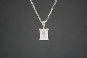 Kingdom 'Diamond' Sterling Silver Rectangular Pendant