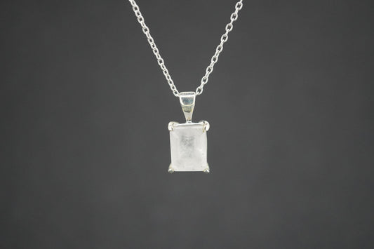 Kingdom 'Diamond' Sterling Silver Rectangular Pendant