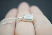 Kingdom 'Diamond' Sterling Silver Rectangular Pendant