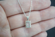 Kingdom 'Diamond' Sterling Silver Rectangular Pendant