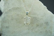 Kingdom 'Diamond' Sterling Silver Oval Pendant